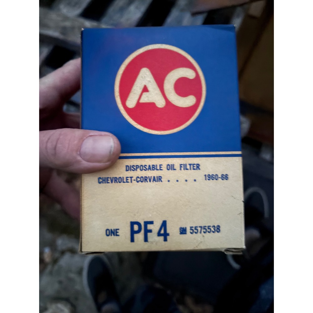 Vintage AC PF4 Oil Filter Chevrolet Corvair 1960-66 GM 5575538 Atlas‎ G-66 Lot
